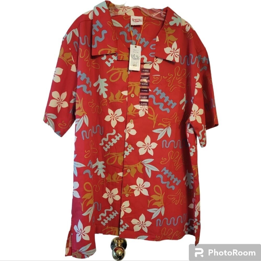 NWT! Barefoot in Paradise Men's Hawaiian Shirt size XXL